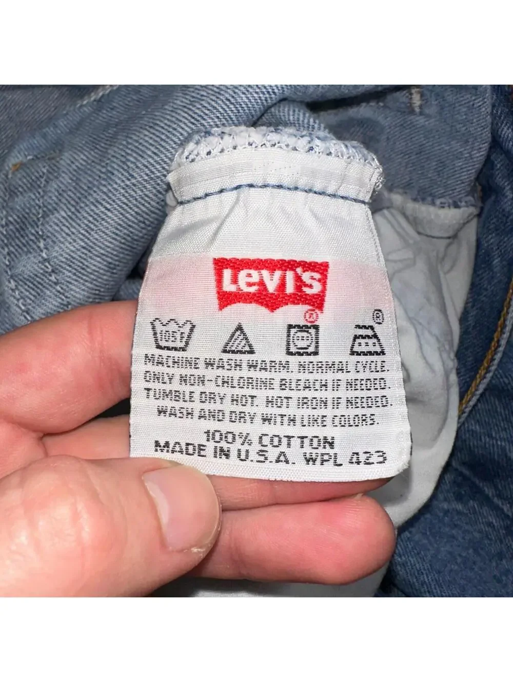 Levis 501 Vintage 90s USA XX Straight Leg Jeans Blue Med Wash 36x30 Act 34x29